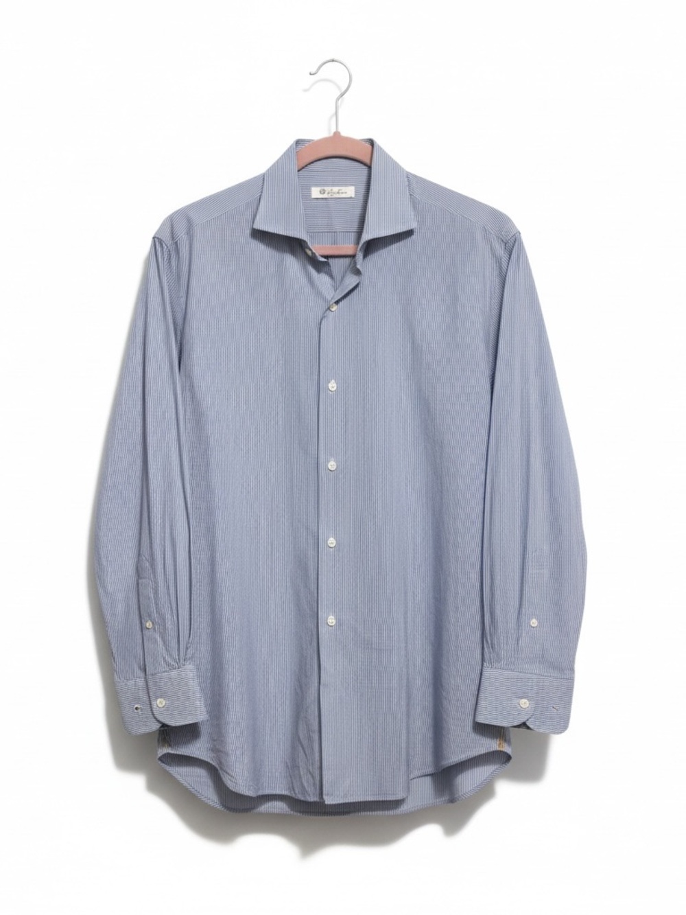 Loro Piana Button Down Dress Shirt Blue